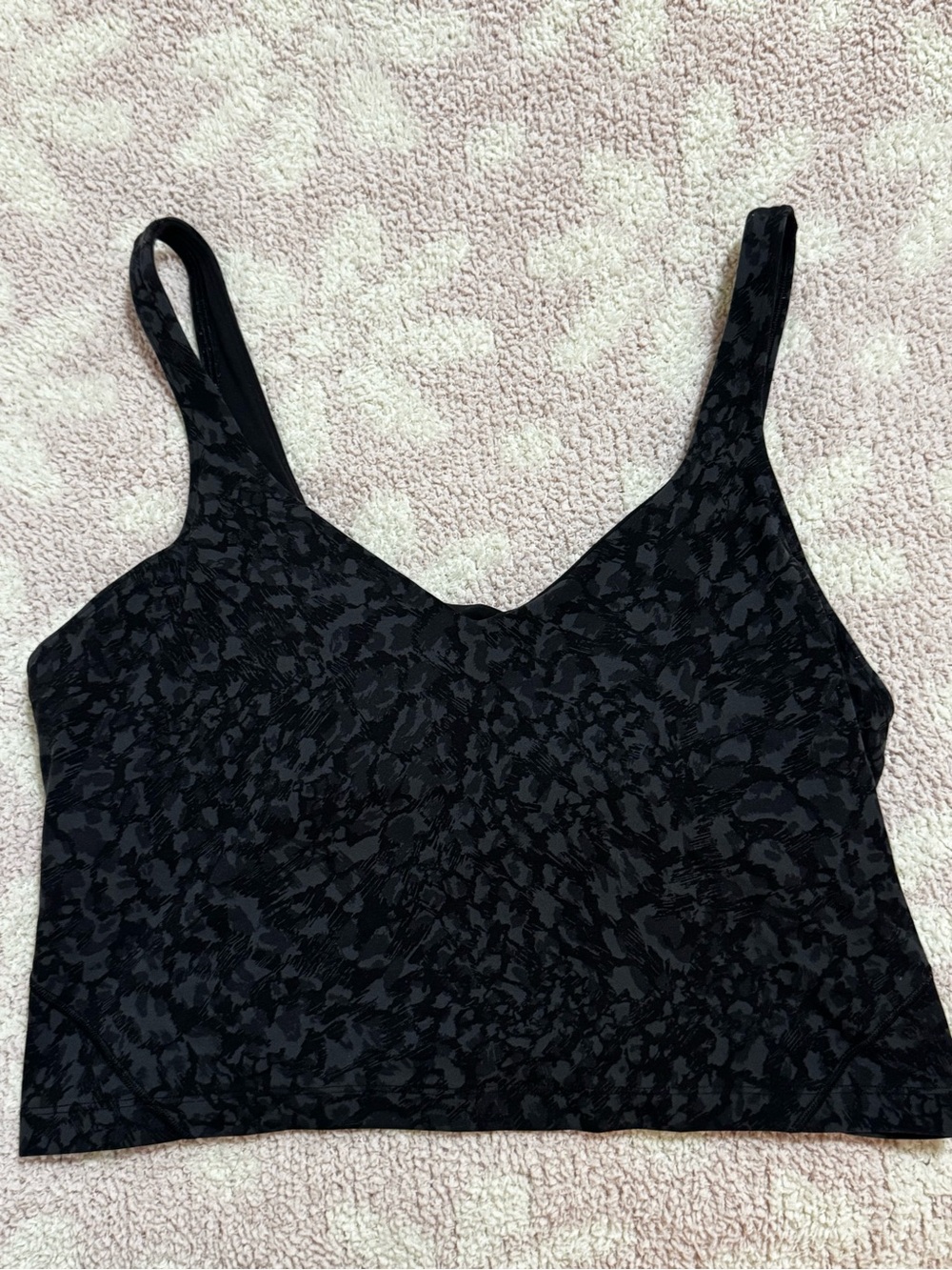 lululemon athletica Black Printed Camisole Tank